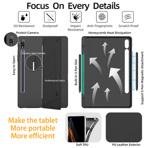 Funda con Teclado Desmontable de TPU con Interruptores de Tijera y Rotación de 360 Grados, Tamaño Completo para <span class=keywords><strong>Tab</strong></span> <span class=keywords><strong>S7</strong></span>+/S8+ 12.4" (Nuevo) - Product Image 4