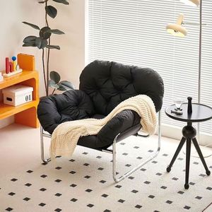 Silla de ocio nórdica de alta calidad, juego de sillas de mesa giratoria, silla reclinable moderna para sala de estar, silla perezosa de diseño Medieval para relajarse - Product Image 4