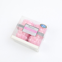 Bougie parfumée colorée avec Logo personnalisé, tissu en forme de Cube aromatique, vente en gros, 4 pièces