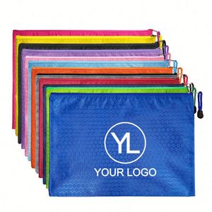 Bolsa Organizadora de Archivos A4 Resistente al Agua con Logotipo Personalizado, Bolsas de Documentos con Cierre Oxford para Papelería de Oficina - Product Image 1