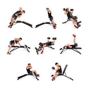 Banc de musculation multifonctionnel réglable et pliable pour exercices inclinés et déclinés - Product Image 3