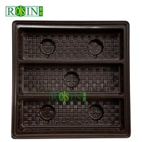 Logo personnalisé Plateau d'emballage pour chocolat, pâtisserie, bonbons, biscuits Plateau de base blister intérieur en plastique PET PP pour aliments