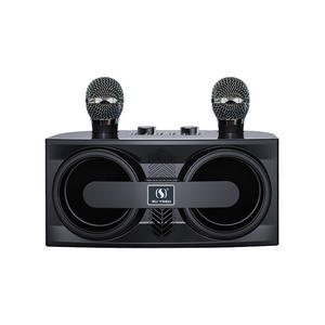 Беспроводной комплект колонок YS-206 с Bluetooth 5.0, звуковой картой, микрофоном, сабвуфером и LED-подсветкой для домашнего караоке — 70 дБ SNR - Product Image 4