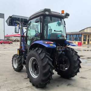 Бесплатная доставка 4WD 50hp 60hp 70hp 80hp 90hp 100hp сельскохозяйственные тракторы с фронтальным погрузчиком - Product Image 4