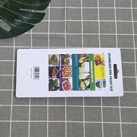 UJ-KT793 Creatieve 2-delige fruitgereedschapset Meloenballetjesvormer Plastic Schilmesje Keuken Gadgets