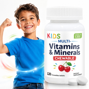 Fabricante OEM de Suplementos Multivitamínicos Shecome, Apoyo al Crecimiento, 120 Tabletas Multivitamínicas y Minerales para Niños - Product Image 1