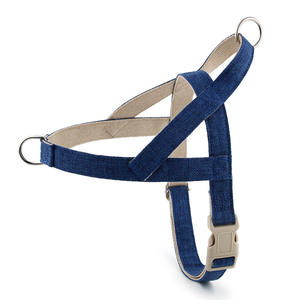 Arnés ajustable de lino para perros Arnés para perros Estilo Chaleco Arnés para mascotas de lujo de gran tamaño - Product Image 5
