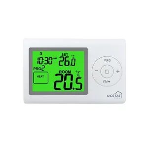 Caldeira com fio LCD programável semanal 230V, termostato doméstico eletrônico para aquecimento digital, HVAC, atacado semanal