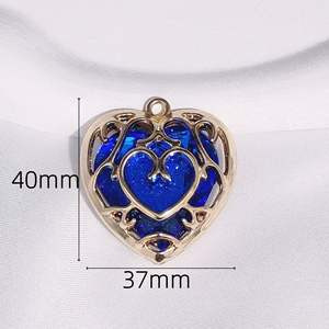 Diy Sieraden Maken Accessarry Valentines Geschenken Hemelwaarts Zwaard De Legende Van <span class=keywords><strong>Zelda</strong></span> Rood Holle Hart Kristallen Hanger Voor Ketting - Product Image 2