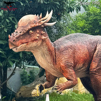 Dinosaure animatronique Pachycephalosaurus pour parc à dinosaures, modèle de dinosaure