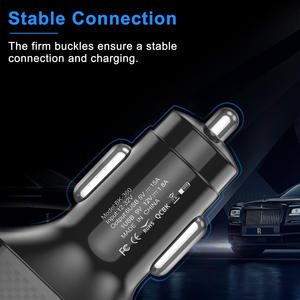 <span class=keywords><strong>Jmax</strong></span> meilleures ventes 2022 chargeur de voiture 6 ports Usb 5v/3.1a chargeur de téléphone de voiture rapide QC3.0 chargeur de voiture USB Portable charge rapide - Product Image 3
