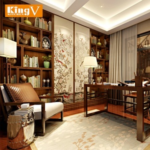 Solid Wood <strong>Bookcase</strong> Customization, <strong>Bookcase</strong> Design, <strong>Mahogany</strong> <strong>Bookcase</strong> KINGV - Product Image 6