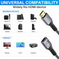 ZOGUO 4K câble d'extension HDMI HDMI 2.0 cordon d'extension mâle à femelle 18Gbps haute vitesse prend en charge 4K/60Hz 3D Full HD HDCP 2.2
