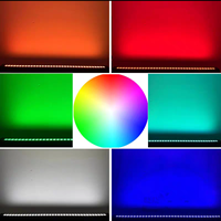 Lampe de lavage murale LED polychrome étanche pour l'extérieur avec télécommande IP65 pour l'éclairage mural extérieur des bâtiments