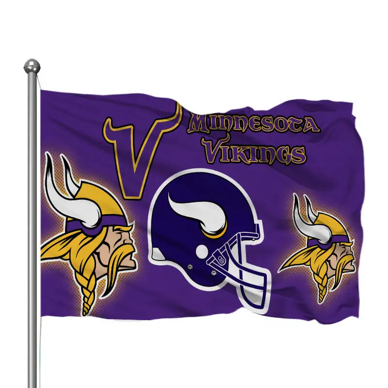 In Stock All Football Team Flag 3x5ft High Quality Custom Design Dallas Cowboys Banner 100% Polyester Sports Flag