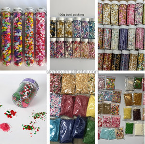 हलाल मिश्रित रंगीन खाद्य छिड़क केक को बेकरी सजावट सामग्री के लिए चीनी के मोती छिड़क - Product Image 5