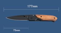 EDC — mini couteau tactique pliant de poche DA44, lame 440C, manche en acier et manche en bois, pour le Camping, la chasse, le plein air, outils de survie, EDC