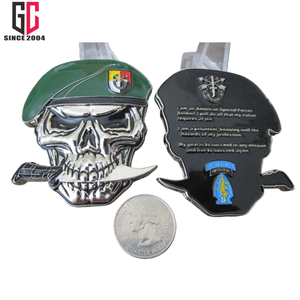 Moneda Conmemorativa de los Green Berets del Grupo de Fuerzas Especiales del 7º EEUU (SFG(A)) de Metal Esmaltado Personalizado de Fábrica con 12 Años de Experiencia - Product Image 5