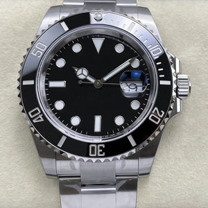 Montre mécanique de luxe de qualité supérieure, étanche, 41 mm, VS Factory, acier 904L, mouvement ETA 3235, 126610, montre de plongée en céramique noire - Product Image 1