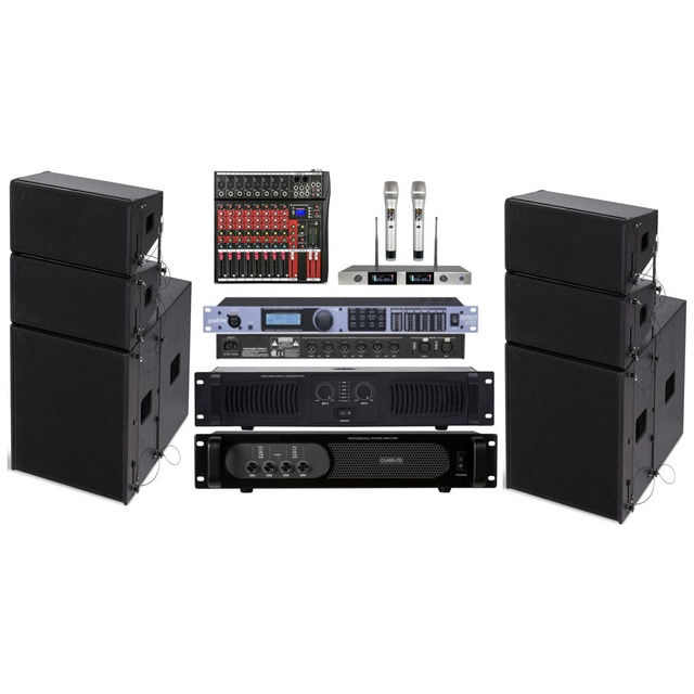 Professional Dual 8 Inch Line Array Speakers Wedding Party Church Passive Speaker Outdoor Sound System