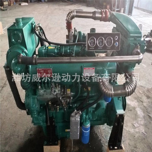 เครื่องยนต์ดีเซลทางทะเล Weifang R6105 132 กิโลวัตต์ หกสูบ สี่จังหวะ พร้อมใบรับรองการตรวจสอบเรือ - Product Image 2