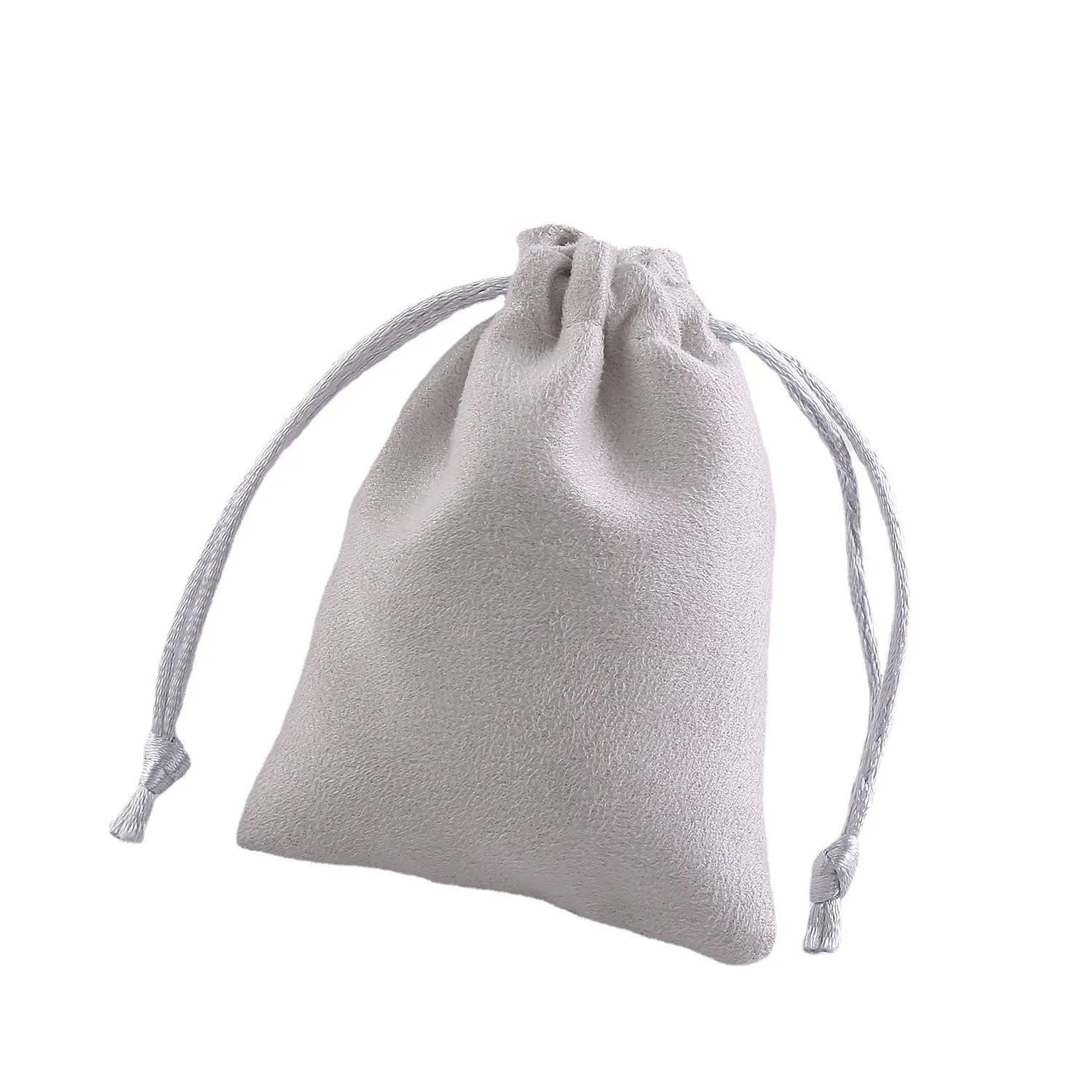 Commercio all'ingrosso di cotone velluto camoscio in microfibra di elettronica di consumo gioielli regalo con coulisse borsa personalizzata
