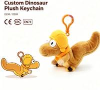 Porte-clés en peluche de serpent doux en peluche en gros Jouets porte-clés poupée serpent animal jaune en peluche
