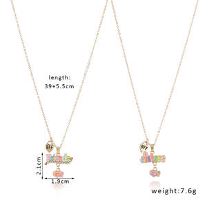 Wholesales Kids Jewelry Sister Friends Pendant Necklace for Bestie Best Friend Birthday <strong>Gift</strong> for Couple - Product Image 6