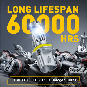 Ampoule de phare LED AUXITO Super Bright A1Ultra HB5 pour voitures et camions, faisceau haut et bas, installation plug-and-play. - Product Image 5