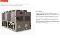 Trane marque 300 tonnes refroidi par air Refroidisseur prix Modèle CGAM