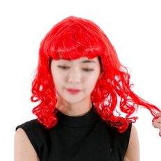 Perruque Ware rouge PW-SA rouge Bang Wave pour accessoires de performance de fête - Product Image 1