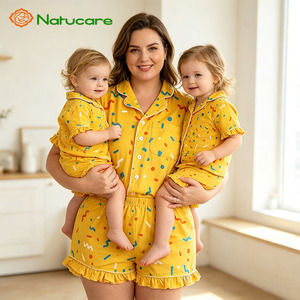 Pigiami Coordinati Famiglia in Cotone Modal Bambù Traspirante di Alta Qualità Eco-Friendly per Mamma e Neonato - Product Image 2