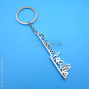 <b>Custom</b> Metal Letter Keychain Zinc Alloy Hollow Design Irregular Shape <b>Key</b> <b>Ring</b> Customization On Demand - Product Image 5