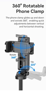Ulanzi JJ02 - Trípode Extensible 3 en 1 con Empuñadura para Selfies, Compatible con <span class=keywords><strong>iPhone</strong></span> 15, 14 y <span class=keywords><strong>13</strong></span> - Product Image 4