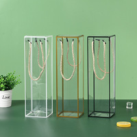 Boîte d'emballage en plastique personnalisée, boîte en PET durable avec poignée en corde, bordure dorée, boîtes pliables pour bonbons, jouets, fleurs, rangement