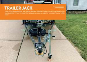 1BJY-TJ-20 5000LBS Capacity Sidewind Trailer Parts and Accessories New Condition A-<b>Frame</b> Jack - Product Image 6