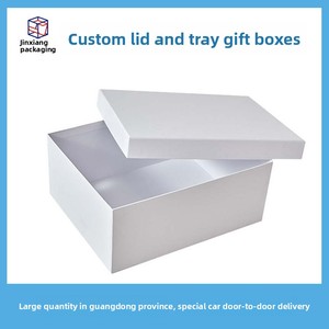 Caja de regalo personalizada de alta gama con diseño de cielo y tierra, blanca, para zapatos de niños y niñas, caja de embalaje para regalos, cosméticos, joyas y recuerdos. - Product Image 4