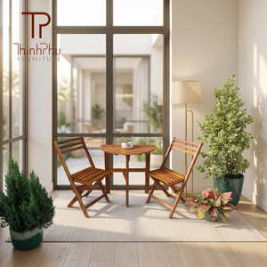Wholesale Solid Wood Furniture Set Coffee <b>Table</b> Chairs for Home <b>Bar</b> Restaurant Hotel Coffee Shop Garden Use Made in Vietnam - Product Image 4