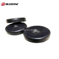 40*10Mm Haut-parleur Amplificateur Instrument Pieds en caoutchouc Plastique Meuble Étanche Machine Jambe Terminal Audio