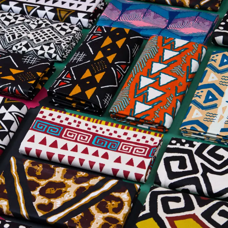 Kain Batik Afrika 100% asli asli jaminan baru kain Batik Afrika untuk gaun pernikahan tisu katun 6 yard