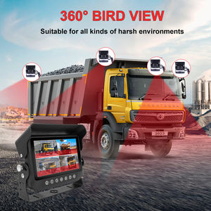 Système de caméra de véhicule 1080P AHD avec écran étanche à 4 écrans de 7 pouces, enregistrement DVR, caméras de vision nocturne pour camions lourds - Product Image 2