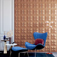 Luxe personnalisé maison déco finition intérieure PVC bois salon TV fond chambre 3D sculpté Art panneaux muraux