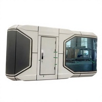 Maison Capsule Spatiale Préfabriquée Certifiée CE, Design Moderne et Élégant, Respirante, Combinable, en Acier Léger, 20ft 40ft, pour Hôtel
