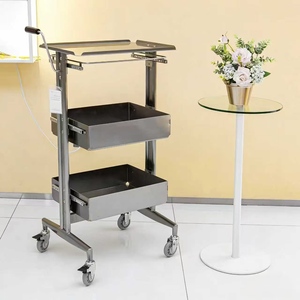 <b>Tool</b> Cabinet Hair Products Hot Dyeing Area <b>Trolley</b> Hair Salon Dedicated Cabinet Stainless Steel Storage Cabinet - Product Image 5