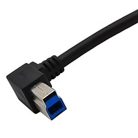 Kostenloses Muster Wasserdichtes 90-Grad Links Rechts Oben Unten Winkel USB 3.0 B Stecker auf B Buchse Einbau-Verlängerungskabel