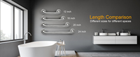 Poignée de douche en acier inoxydable, barre d'appui de sécurité pour salle de bain, pour personnes âgées, handicapées