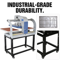 Presse à chaud automatique pneumatique Baiyin Factory 40x60cm (16''x24'') à double station et plateau coulissant pour T-shirts
