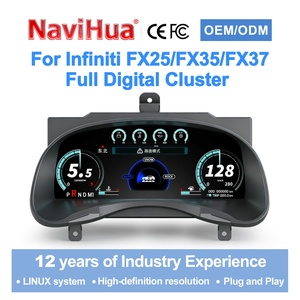 12.3" <b>Car</b> LCD Dashboard <b>for</b> Infiniti FX25 FX35 FX37 2007 2013 Digital Cluster Kilometer <b>Speedometer</b> Virtual Cockpit Ghost Screen - Product Image 2