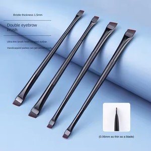 <span class=keywords><strong>Pinceau</strong></span> à <span class=keywords><strong>eyeliner</strong></span> ultra-fin à double tête, <span class=keywords><strong>pinceau</strong></span> à paupières à poils doux à tête plate, <span class=keywords><strong>pinceau</strong></span> à sourcils à lame biseautée - Product Image 6