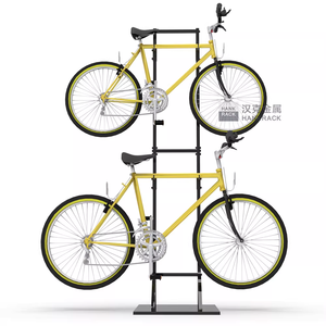 Support de rangement pour vélos en métal, vente directe d'usine, pour garage, stationnement - Peut accueillir 2 vélos - Product Image 1